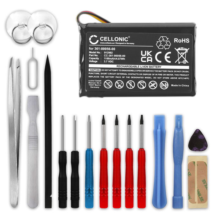 Garmin nüvi 52 Batterie + kit d'outils 17pcs 1100mAh de subtel