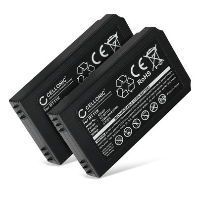 2x Batterie Ikusi IK2, PUPITRE IK2, Ikusi T70/2, Konecranes Mini Joystick Radio RMJ BT11K (1100mAh, 3.7V) de CELLONIC