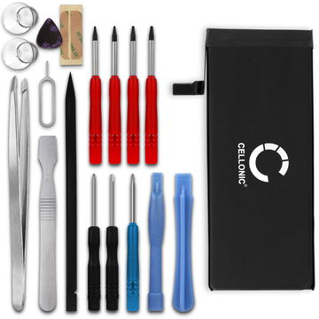 CELLONIC Phone Battery Replacement for Apple iPhone 6S (A1633, A1688, A1700) + 17-Tool Phone Repair Kit - 616-00036 1715mAh