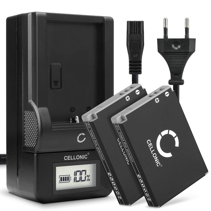 2x Canon PowerShot S110 (2012) Batterie + Chargeur 1120mAh de CELLONIC