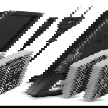 2x NP-FP50 -FP70 NP-FH50 -FH70 Camera Battery + Charger Set for Sony DCR-HC28 HC21 HC23 HC26 HC30 HC32 HC36 HC40 HC96 HDR-HC3 DCR-DVD105 DCR-SR100 1360mAh Replacement Battery LCD Smart Charger