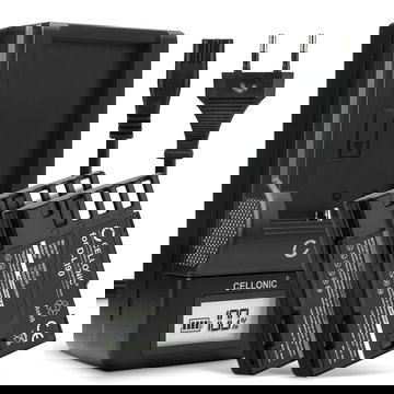 Pack de 2x batteries D-Li90 1250mAh pour appareil photo Pentax 645D 645Z K-01 K-1 K-1 II K-3 K-3 II K-5 K-5 II K-5 IIs K-7 - Avec chargeur D-BC90 et câble d'alimentation