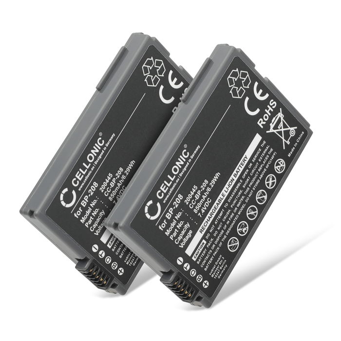 2x Canon DC100 Batterie