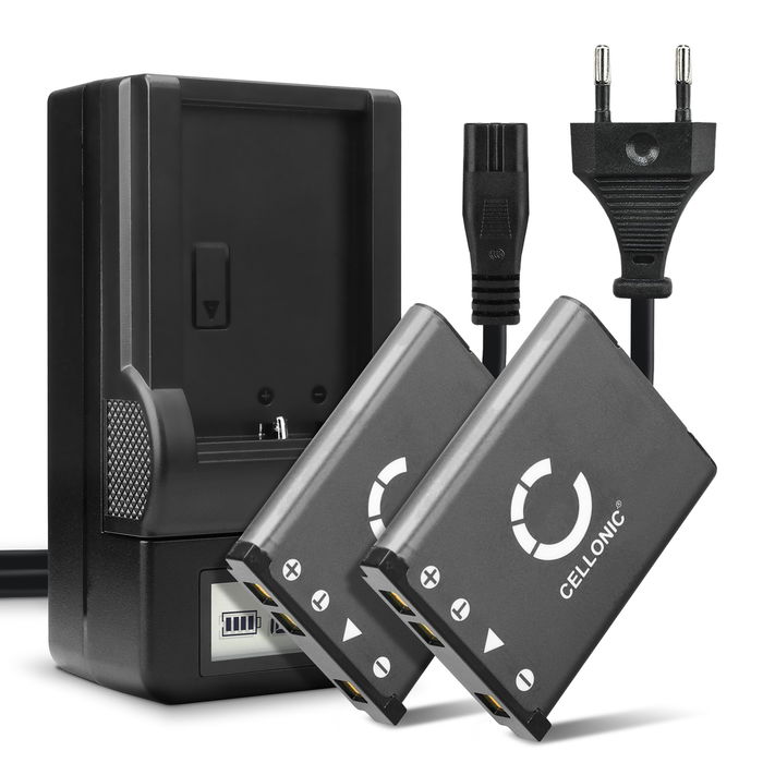 2x Kodak Easyshare M580 Batterie + Chargeur 700mAh de CELLONIC