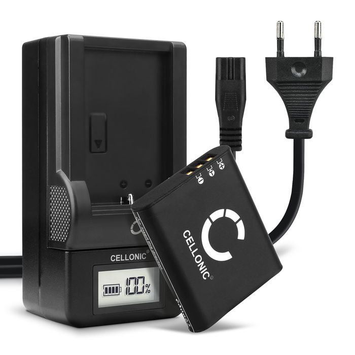 2x Ricoh DB-110 Batterie + Chargeur 1100mAh de CELLONIC