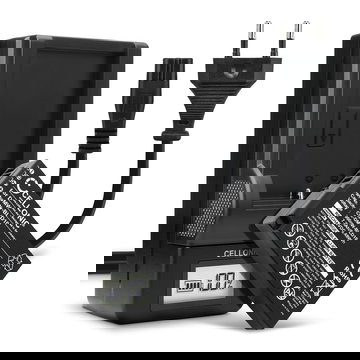 Pack de 2x batteries DMW-BLD10 900mAh pour appareil photo Panasonic Lumix DMC-GX1 Lumix DMC-G3 Lumix DMC-GF2 Lumix DMC-ZS7 Lumix DMC-TS2 - Avec chargeur DMW-BLD10 et câble d'alimentation