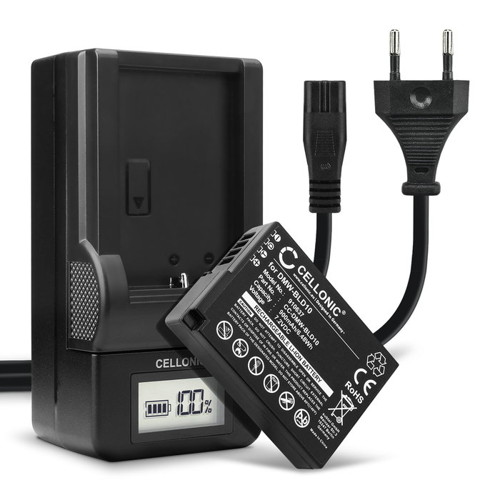2x Panasonic DMW-BLD10 Batterie