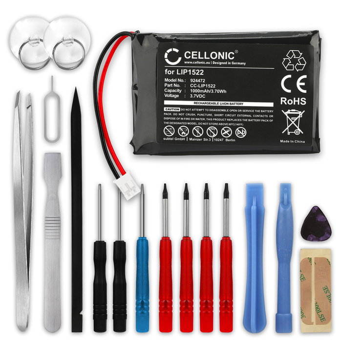 Sony Dualshock 4 V2 Batterie + kit d'outils 1000mAh de CELLONIC