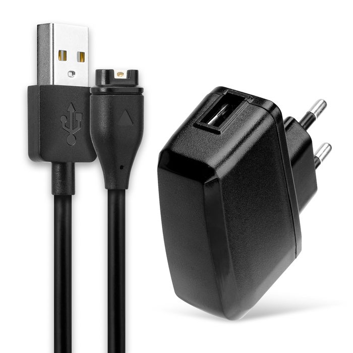 Garmin vivosport Chargeur + Câble USB - 1m Câble de charge et adaptateur secteur de subtel