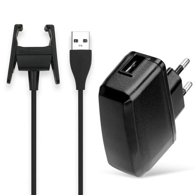 Chargeur 5W + Câble USB pour montre connectée FitBit Charge 2 - Alimentation 1A, Câble de Charge rapide