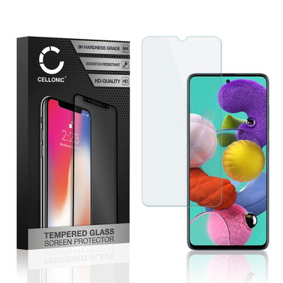 Protection d'écran en verre pour smartphone Samsung Galaxy A51 (SM-A515) (2.5D, haute résistance 9H, 0,33mm, Full Glue)