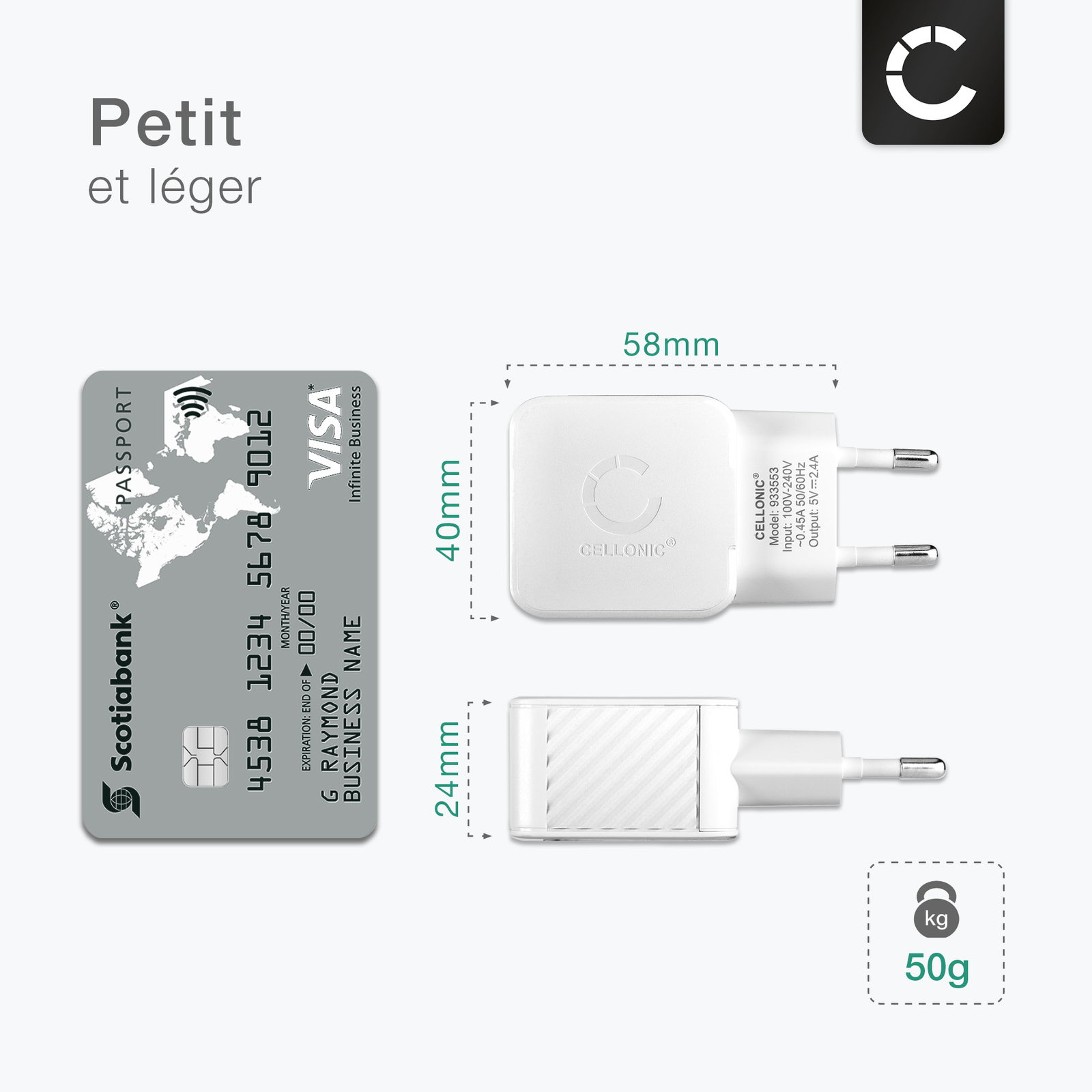 Station De Charge Intelligente 5 Ports USB 60W – LVSUN – Compatible Qi – Blanc