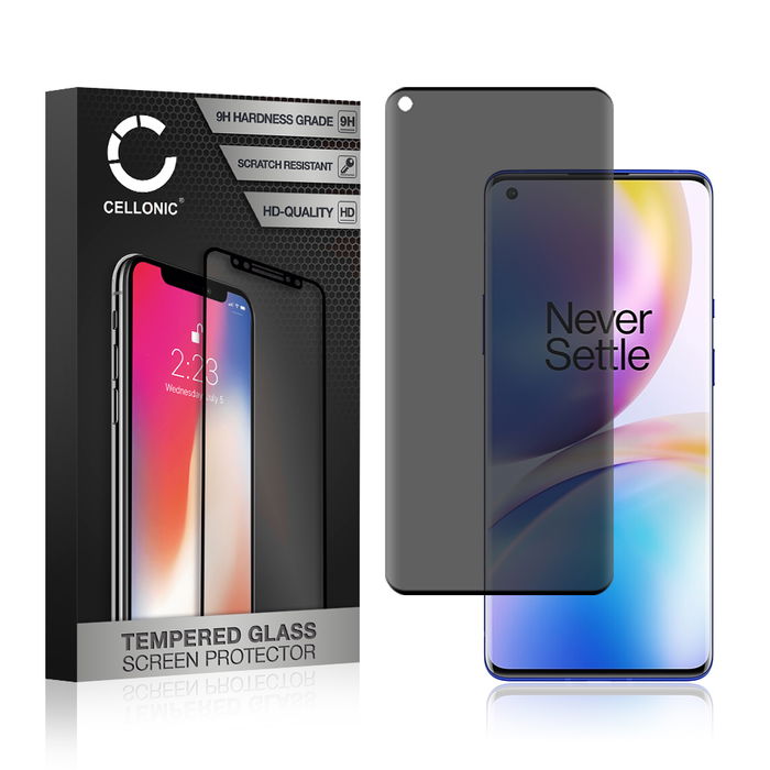 Protection d'écran en verre pour smartphone OnePlus 8 (3D Case-friendly, haute résistance 9H, 0,33mm, Edge Glue)