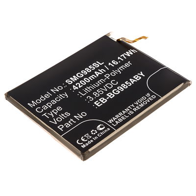 Batterie EB-BG985ABY 4200mAh pour téléphone portable Samsung Galaxy S20 Plus (SM-G986)