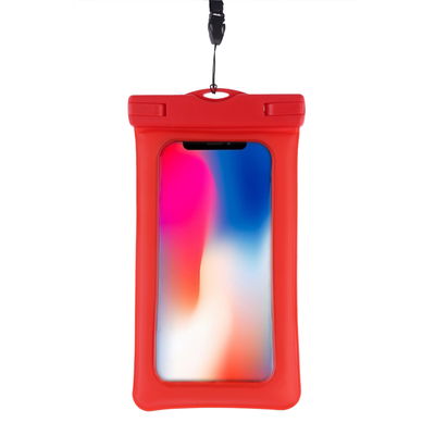 Sac imperméable pour Smartphone, GPS, MP3-Player (3" - 5,5") Housse Pochette, rouge