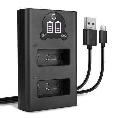 Chargeur double USB (LP-E17) pour Canon EOS 200D 250D 800D 77D 760D 750D, EOS M6 Mark II M3 M5, EOS RP, Rebel SL2 T6i Kiss X8i + 1m + Câble USB de CELLONIC
