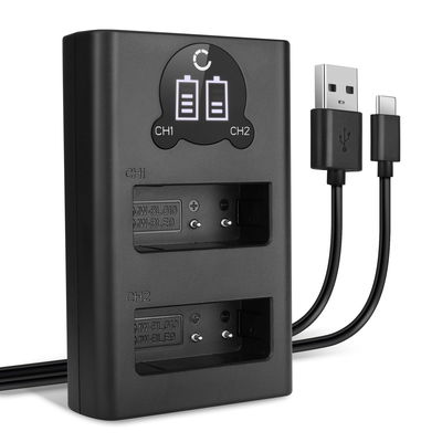 Chargeur double USB (DMW-BLE9 DMW-BLG10E) pour Panasonic Lumix DMC-LX100, DMC-LX100 II, DMC-GX9, DMC-GX7 + 1m + Câble USB de CELLONIC