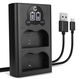Chargeur Double + Câble USB
