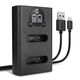 Chargeur Double + Câble USB