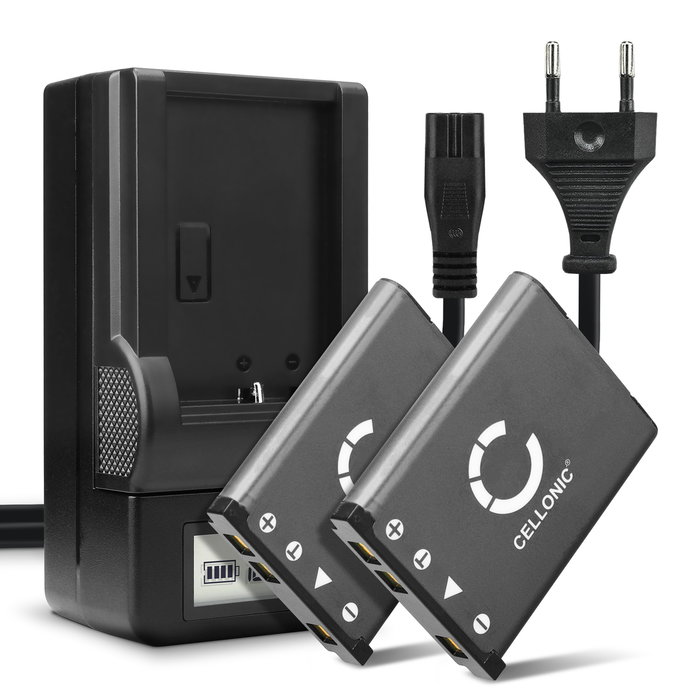2x Olympus µ 830 Batterie + Chargeur 700mAh de CELLONIC
