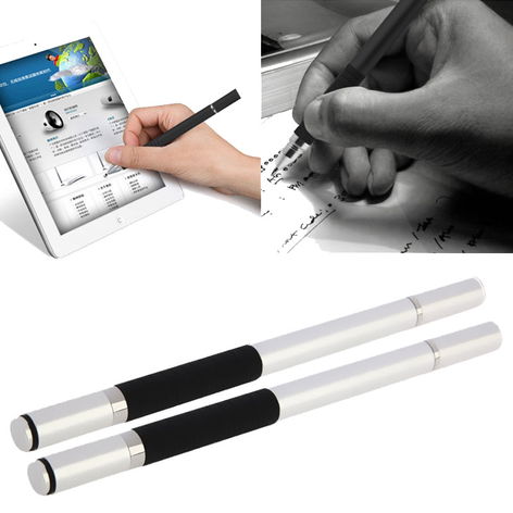 2x Stylet Apple iPhone 13, 12, 11, 13 Pro, 13 Pro Max, SE – argent subtel