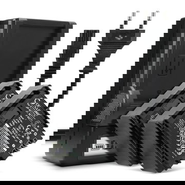 2x Batterie 890mAh pour appareil photo Canon LEGRIA, VIXIA - Remplacement modèle BP-807 BP-809 BP-819 BP-827 + Chargeur