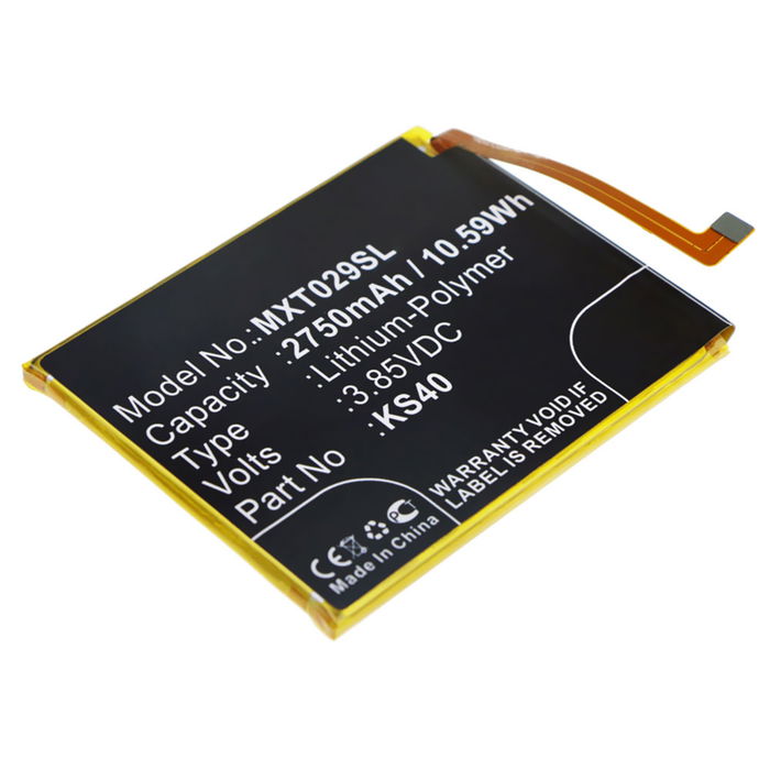 Batterie KS40 2750mAh pour téléphone portable Motorola Moto E6 Play XT2029-1