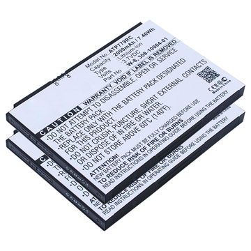 2x Batterie Netgear AirCard 810, 810S, 790S, 790, 779S, AC790S, AC779S, Fuse 779, NTGR779ABB W-7, -7a, -7b, -8a (2000mAh, 3.7V) de CELLONIC