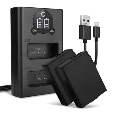 2x Batterie LP-E10 1020mAh + Chargeur Double LC-E10 LC-E10E pour Canon EOS 1100D 1200D 1300D EOS 1D X EOS 2000D EOS 4000D EOS Kiss X50 X70 X80 EOS Rebel T3 T5 T6