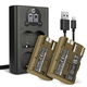 2x Battery (1600mAh, 7.4V) + Dual Charger