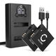2x Battery (1000mAh, 3.7V) + Dual Charger