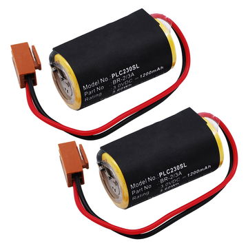2x Batterie 1200mAh pour Panasonic BR-2/3A, BR2/3AE2P, CR17335, CR17335-SE -