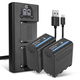2x Battery (10200mAh, 7.4V) + Dual Charger
