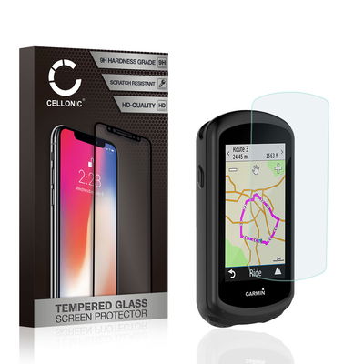 Backcover + Protection d'écran pour Garmin Edge 1030 / Edge 1030 Plus - Silicone, noir Housse Pochette