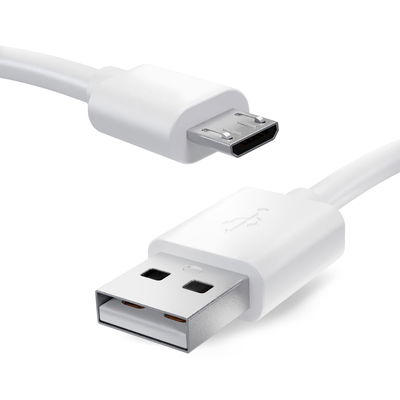 Câble Micro USB de 1m pour GPS BMW Navigator 6 transfert de données et charge 2A blanc en PVC