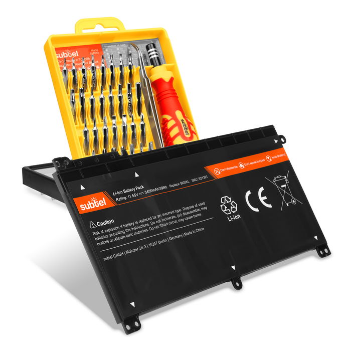 HP Probook X360 11 G1 Batterie + kit d'outils 3400mAh de subtel