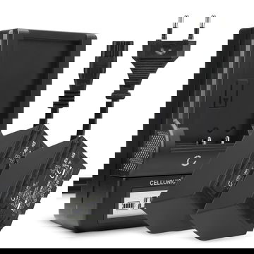 Pack de 2x batteries VW-VBD58 CGA-D54 4400mAh pour appareil photo Panasonic HC-X1000, HC-X1500, HC-MDH3, AG-AC8, HC-X2000 - Avec chargeur AG-BRD50 et câble d'alimentation