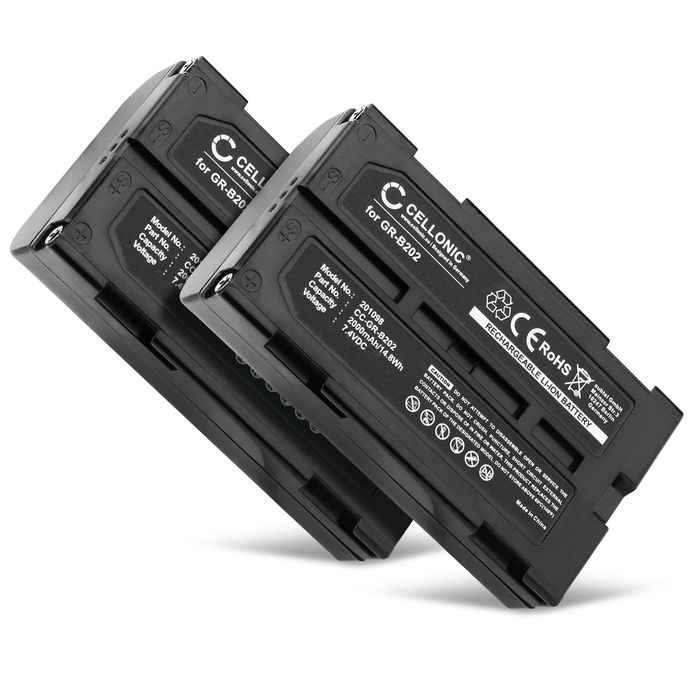 2x Batterie pour Hitachi VM-BPL13 Accu 2000mAh Batterie rechange