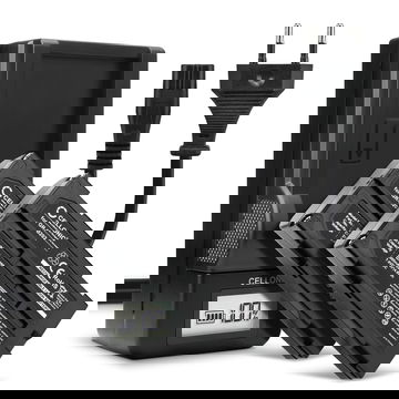 Pack de 2x batteries GR-B202 VW-VBD070 VBD1 VM-BPL13 BPL27 2000mAh pour appareil photo Panasonic NV-DX1 NV-GS280 GS250 VM-H775 RCA Pro-V730 - Avec chargeur VW-B202 VW-VBD1 VW-VBD2 et câble d'alimentation