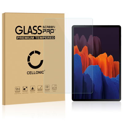 CELLONIC Screen Protector for Samsung Galaxy Tab S7 (SM-T870 / SM-T875) Tablet Screen Cover Film - 2.5D 0,33mm Full Glue 9H Tempered Glass Display Screen Guard Crystal Clear