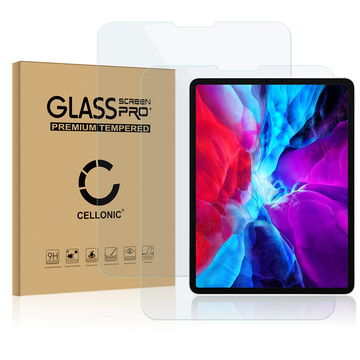 2x CELLONIC Screen Protector for Apple iPad 12,9 2020 (A2229 / A2233) Tablet Screen Cover Film - 3D Case-friendly 0,33mm Full Glue 9H Tempered Glass Display Screen Guard Crystal Clear