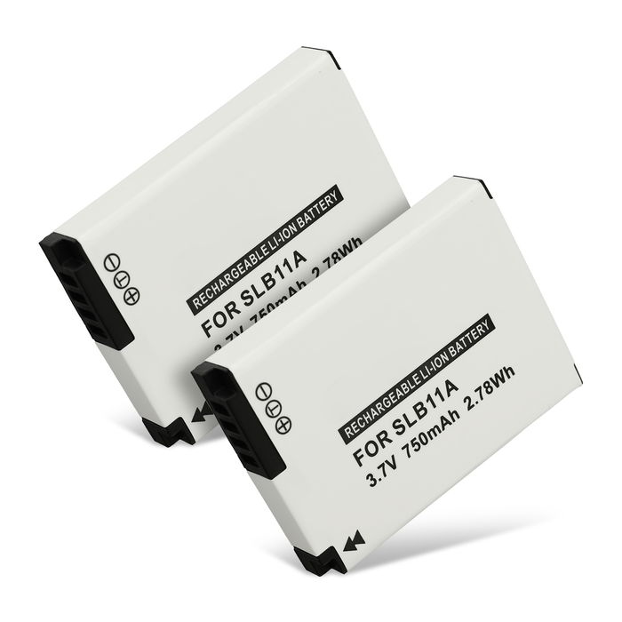 2x Batterie pour Samsung WB600 Accu 750mAh Batterie rechange