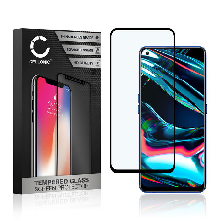 Protection d'écran en verre pour smartphone Realme 7 Pro (3D Full Cover, haute résistance 9H, 0,33mm, Full Glue)