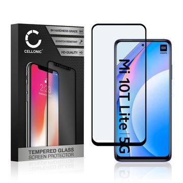 Protection d'écran en verre pour smartphone Xiaomi Mi 10T Lite (3D Case-friendly, haute résistance 9H, 0,33mm, Full Glue)