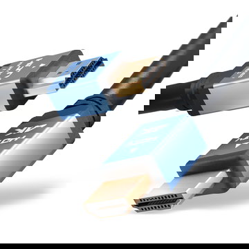 Câble Standard HDMI Type A pour TechniSat DIGIT/ DIGIPAL / SONATA 1 / TECHNISTAR / TECHNIBOX - Cable HDMI 2.0 de 3m pour TV, DVD, Blu-Ray, Caméra, Moniteur