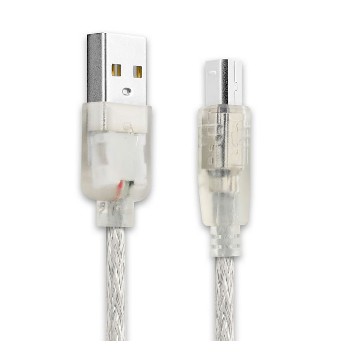 Câble USB A Standard USB de 3m pour télécommande auna MIC-900-RD / MIC-900B / MIC-900BL transfert data et charge PVC Transparent PVC