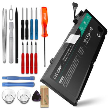 Batterie pour Apple MacBook Pro 13 Unibody - A1278 - Mid 2009, Mid 2010, Early 2011, Late 2011, Mid 2012, A1322 11.1V 5900mAh + kit d'outils de subtel