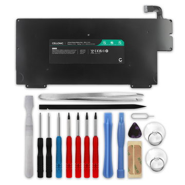 Batterie pour Apple MacBook Air 13 - A1237, A1304, A1245 7.4V 4800mAh + kit d'outils de CELLONIC