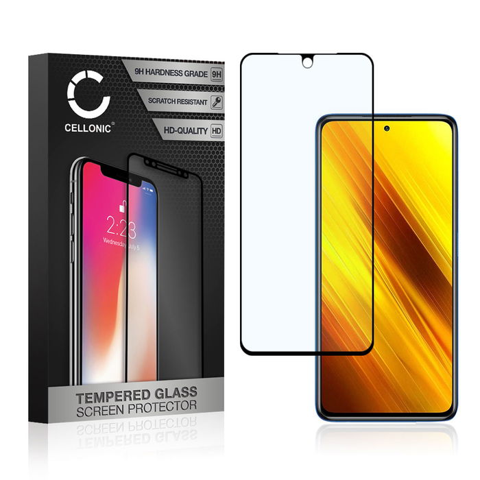 POCO X3 NFC Protecteur d'écran 9H en verre trempé 3D Full Cover de CELLONIC