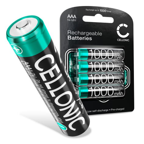4x Battery for Doro PhoneEasy 100w, 110 AAA (1000mAh, 1.2V) from CELLONIC